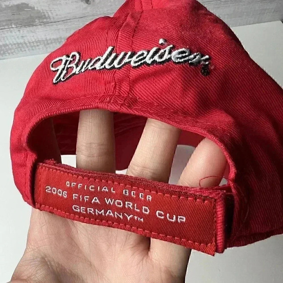 FIFA WORLD CUP HAT SOCCER BASEBALL CAP BUDWEISER OFFICIAL BEER 2006 - Picture 5 of 7
